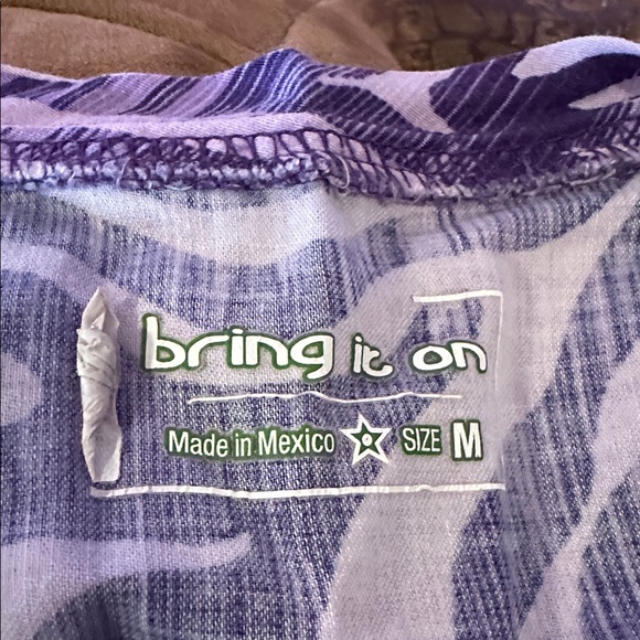 2 Floral and Zebra Print scrub top size medium - Picture 3 of 7